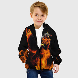 Куртка с капюшоном детская Феникс ария, цвет: 3D-черный — фото 2