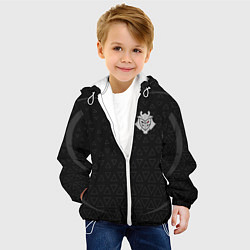 Куртка с капюшоном детская G2 triangle uniform, цвет: 3D-белый — фото 2