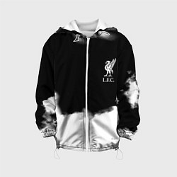 Куртка с капюшоном детская Liverpool текстура, цвет: 3D-белый
