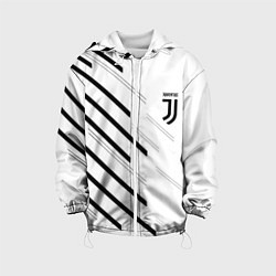 Куртка с капюшоном детская Juventus sport geometry, цвет: 3D-белый