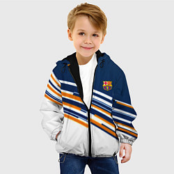 Куртка с капюшоном детская Реал мадрид текстура футбол спорт, цвет: 3D-черный — фото 2