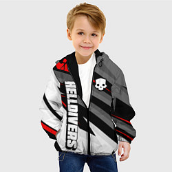 Куртка с капюшоном детская Helldivers 2: Skull Logo, цвет: 3D-черный — фото 2