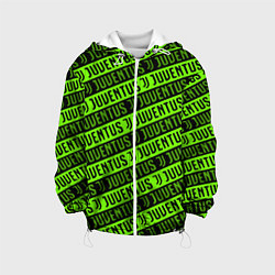Детская куртка Juventus green pattern sport