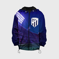 Куртка с капюшоном детская Atletico Madrid ночное поле, цвет: 3D-черный