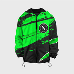 Куртка с капюшоном детская Napoli sport green, цвет: 3D-черный