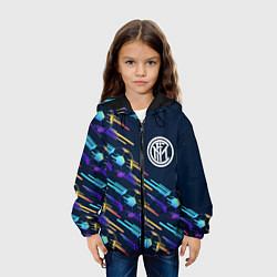 Куртка с капюшоном детская Inter градиентные мячи, цвет: 3D-черный — фото 2