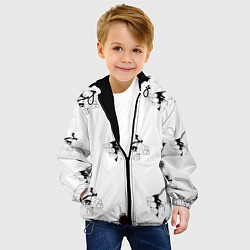 Куртка с капюшоном детская Вырываются из футболки, цвет: 3D-черный — фото 2