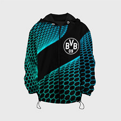 Куртка с капюшоном детская Borussia football net, цвет: 3D-черный