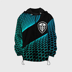 Куртка с капюшоном детская Leeds United football net, цвет: 3D-черный