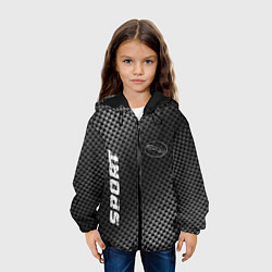 Куртка с капюшоном детская Jaguar sport carbon, цвет: 3D-черный — фото 2