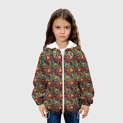 Куртка с капюшоном детская Золотые звездочки СССР, цвет: 3D-белый — фото 2