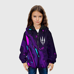 Куртка с капюшоном детская The Witcher neon gaming, цвет: 3D-черный — фото 2