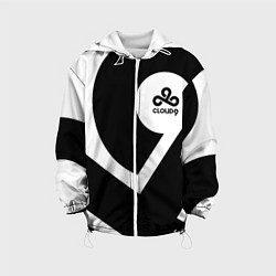 Куртка с капюшоном детская Cloud9 - black and white, цвет: 3D-белый