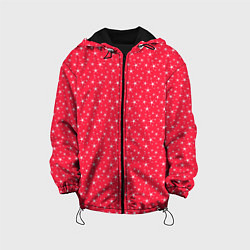 Детская куртка Розово-красный со звёздочками