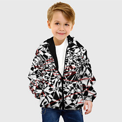 Куртка с капюшоном детская Графика, цвет: 3D-черный — фото 2
