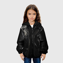 Куртка с капюшоном детская Косуха терминатора чёрная, цвет: 3D-черный — фото 2
