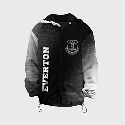 Куртка с капюшоном детская Everton sport на темном фоне вертикально, цвет: 3D-черный