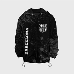 Куртка с капюшоном детская Barcelona sport на темном фоне вертикально, цвет: 3D-черный