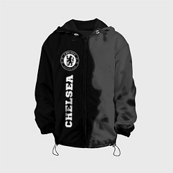Куртка с капюшоном детская Chelsea sport на темном фоне по-вертикали, цвет: 3D-черный