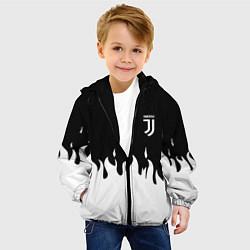 Куртка с капюшоном детская Juventus fire, цвет: 3D-черный — фото 2