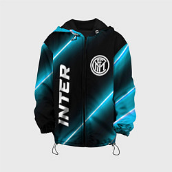 Куртка с капюшоном детская Inter неоновые лампы, цвет: 3D-черный