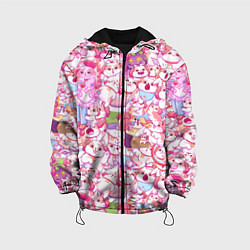 Куртка с капюшоном детская Стикеры вконтакте собака, цвет: 3D-черный