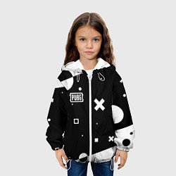Куртка с капюшоном детская PUBG game pattern, цвет: 3D-белый — фото 2