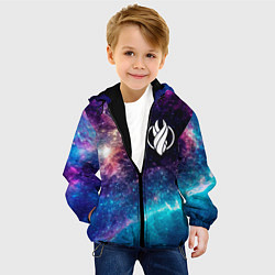 Куртка с капюшоном детская Dead Space space game, цвет: 3D-черный — фото 2
