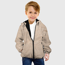Куртка с капюшоном детская Песочная текстура, цвет: 3D-черный — фото 2