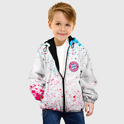 Куртка с капюшоном детская Баерн Мюнхен, цвет: 3D-черный — фото 2
