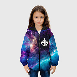 Куртка с капюшоном детская Saints Row space game, цвет: 3D-черный — фото 2