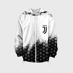 Куртка с капюшоном детская Juventus sport steel, цвет: 3D-белый