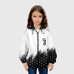 Куртка с капюшоном детская Juventus sport steel, цвет: 3D-черный — фото 2