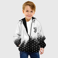 Куртка с капюшоном детская Juventus sport steel, цвет: 3D-черный — фото 2