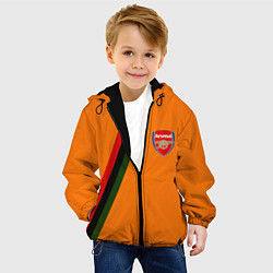 Куртка с капюшоном детская Arsenal geometry steel, цвет: 3D-черный — фото 2