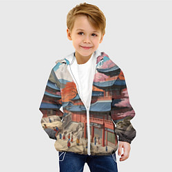 Куртка с капюшоном детская Чосон иллюстрация, цвет: 3D-белый — фото 2