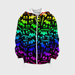 Детская куртка Marshmello neon steel pattern