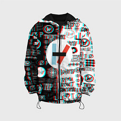 Детская куртка Twenty one pilots glitch pattern