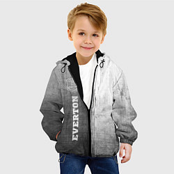 Куртка с капюшоном детская Everton - grey gradient по-вертикали, цвет: 3D-черный — фото 2