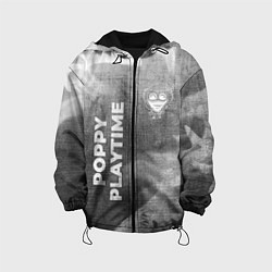 Куртка с капюшоном детская Poppy Playtime - grey gradient вертикально, цвет: 3D-черный