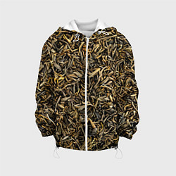 Куртка с капюшоном детская Чай, цвет: 3D-белый