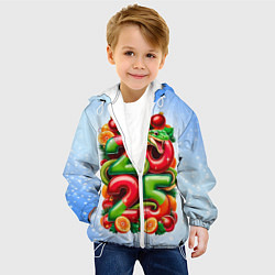 Куртка с капюшоном детская Змеи к нам приходят 2025, цвет: 3D-белый — фото 2