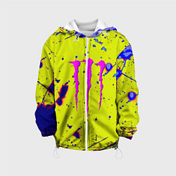 Куртка с капюшоном детская Monster energy краски, цвет: 3D-белый