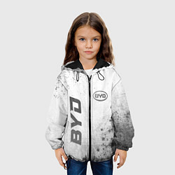 Куртка с капюшоном детская BYD - white gradient вертикально, цвет: 3D-черный — фото 2