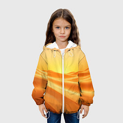 Куртка с капюшоном детская Золотые пески, цвет: 3D-белый — фото 2