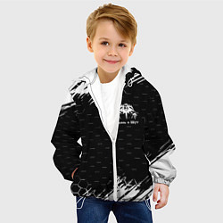 Куртка с капюшоном детская Король и шут краски броня, цвет: 3D-белый — фото 2