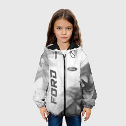 Куртка с капюшоном детская Ford - white gradient вертикально, цвет: 3D-черный — фото 2
