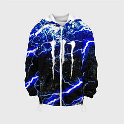 Куртка с капюшоном детская Monster storm energy, цвет: 3D-белый