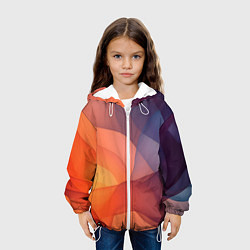 Куртка с капюшоном детская Летящая вуаль, цвет: 3D-белый — фото 2