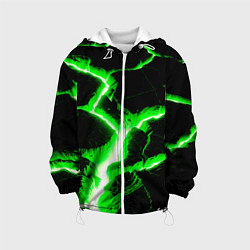 Куртка с капюшоном детская Разлом, цвет: 3D-белый